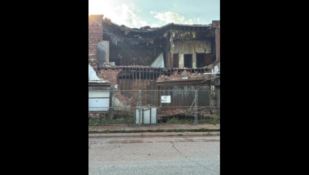 Around 8 a.m. on Wednesday, June 10 the west side of the Sportsman’s building collapsed down on itself as a result of heavy rain.
