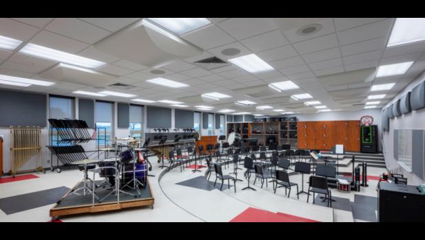 Photo provided. West Central’s newly renovated band room.