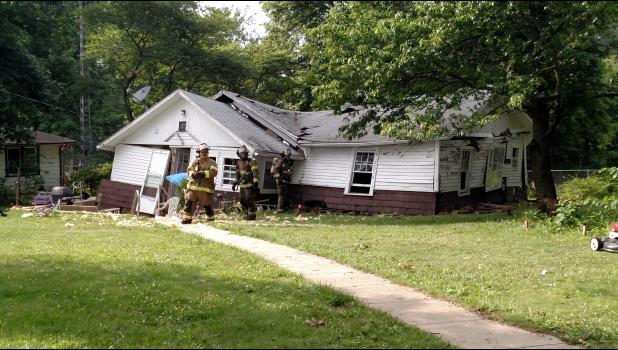 One man was injured during a house explosion on July 18.