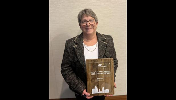 Photo Provided. Pam Jones, 2022 Indiana Farm Bureau Ag in the Classroom Volunteer of the Year