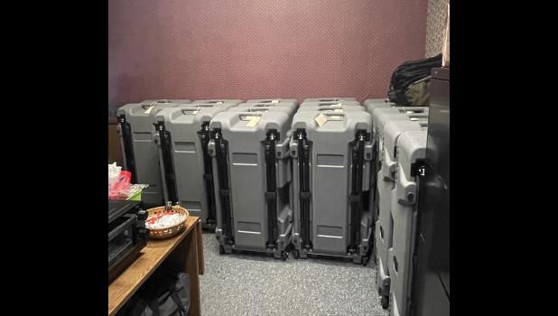 Photo by Megan Galbreath Pulaski County has received new polling booths ahead of the 2024 general election.
