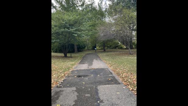 Photo by Megan Galbreath The walking trail at the Winamac Town Park will be repaved soon.