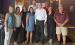 Indiana Governor Mike Braun met with several Pulaski County officials on Wednesday, July 8. Pictured (left to right, front) are: Meleita Street, Morgan Federer, Kaila Stukofski, Sheila Hazemi, MacKenzie Ledley, Al Breyfogle and (left to right, back): Mike Tiede and Don Street.  
