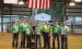 There were six contestants vying for the title of 2026 Ultimate Showman. Pictured (left to right) are: Sophia Watwood, Alana Kasten, Kinzie Bonnell, 2026 Ultimate Showman Brody Bonnell, Karaline Keller, Cameron Hilton and Judge Clinton Shireman.