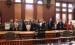 Local healthcare providers, partners and supporters gather for a photo with Indiana State Health Commissioner Dr. Lindsay Weaver after a special community session at the Pulaski County Courthouse on Friday, Oct. 9. 