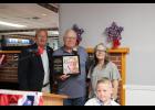 Al Breyfogle was honored as the 2026 H.J. Halleck Community Service Award Recipient on May 28 at the Winamac VFW Post #1728. Pictured (left to right): Dan Frain, Al Breyfogle and Amy Cantu.