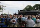 Union Pacific’s “Big Boy” No. 4014 slowly rolls through the Michigan Street crossing in Argos on Friday, June 5. 