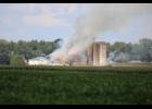 A large fire started at Farmer’s Grain and Supply in Thornhope, located at 3589 E. 900 S., on Thursday afternoon, Aug. 27.