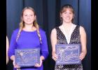 First runner-up Kandace Kroft (left) and 2026 DYW of Pulaski County Avery Wegner (right) during the local competition held at Caston High School in November.