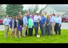 Those who attended a ground-breaking ceremony on April 10 were Bryson Minix, Sherry Jorczak, Linda Webb, Valerie Leman, Mark Wuethrich, Cheryl Scheffer, Dr. Charles Hutton, DDS, Courtney Poor, Julie Girton, Dr. Rex Allman, MD, hospital CEO Tom Barry, Jeff Boer, Mark Boer, Tim Gearhart, Gregg Malott and Rana Berkshire.