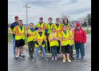 The scouts recently enjoyed a complimentary drink from Good Oil after picking up trash along Hwy 35.